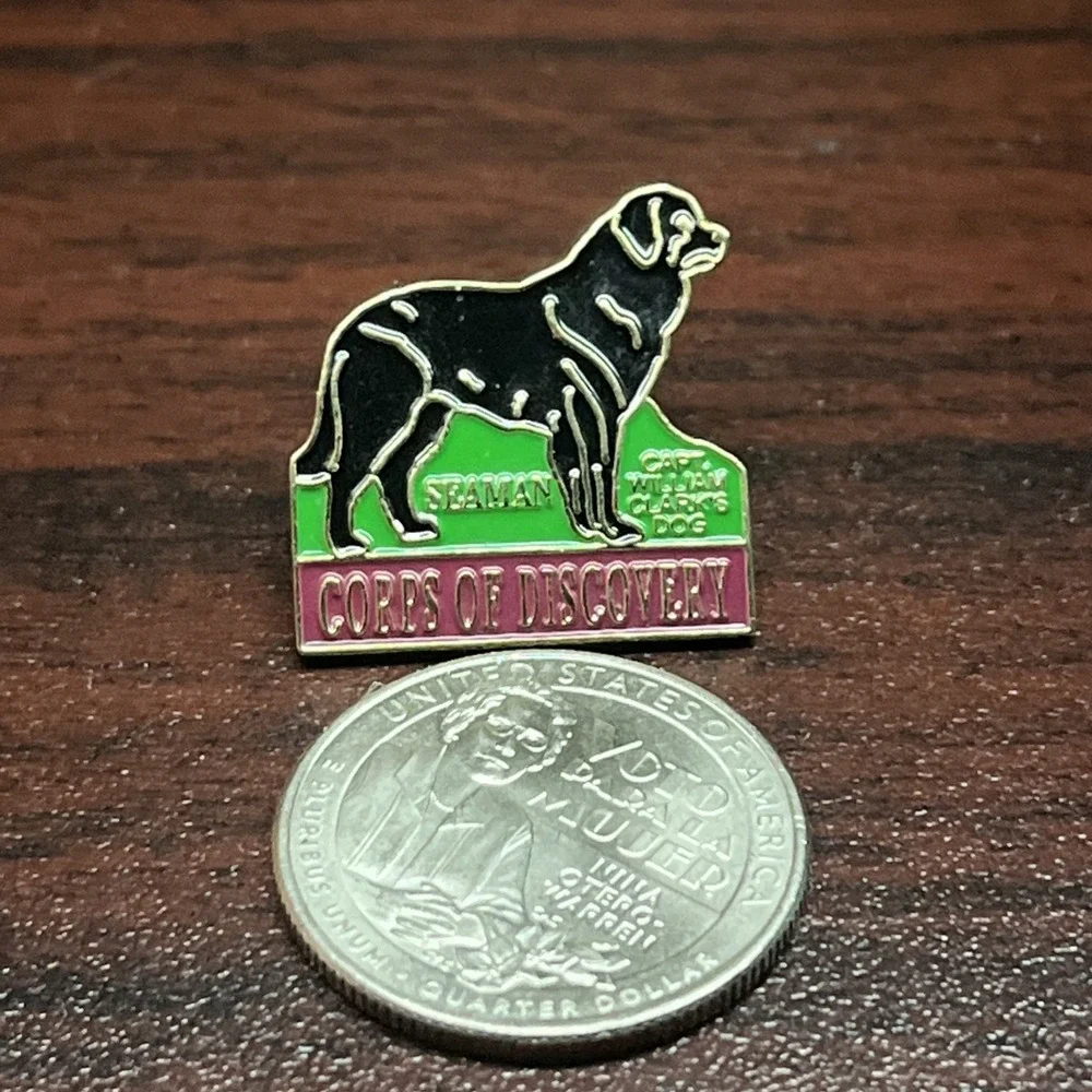 Corps Of Discovery Captain William Clark Seaman Dog Lapel‎ Hat Pin